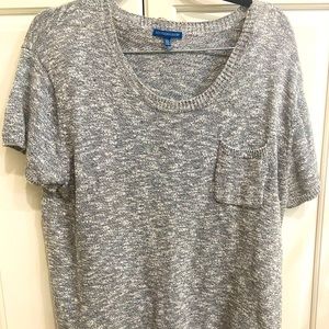 Southern shirt company, heather grey, sweater blouse, size large